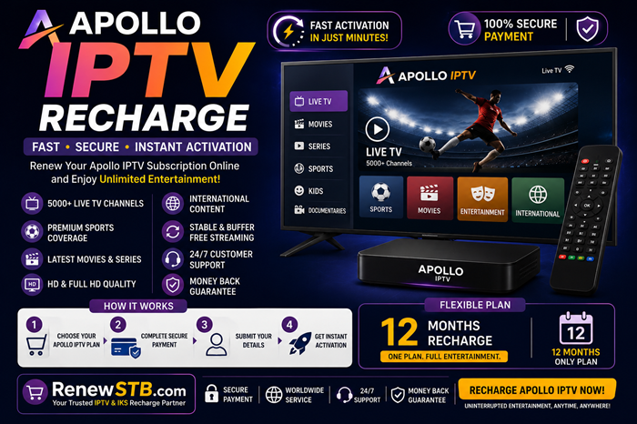 Apollo IPTV Subscription Renewal 1 Apollo IPTV Subscription